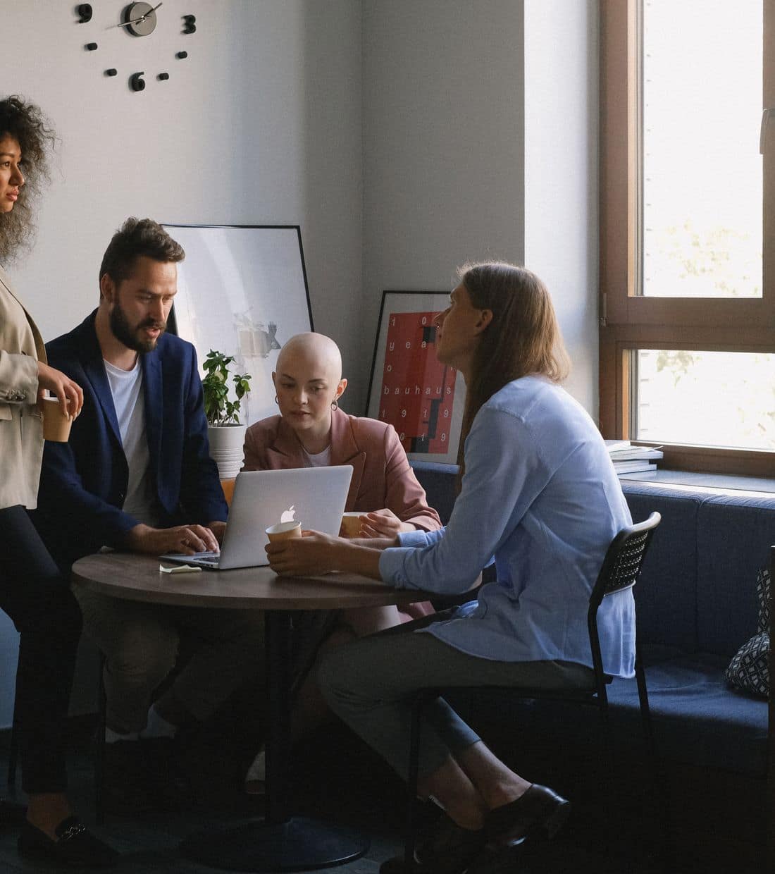 A people team working together